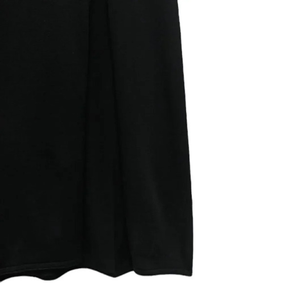ZARA | Black | FLUID NECKLINE LONG KNIT DRESS - Picture 5 of 9